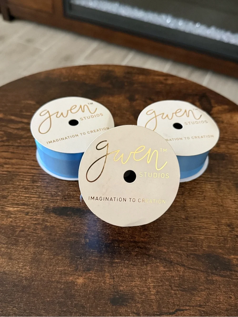 Gwen Studios Satin Ribbon Spools - Light Blue